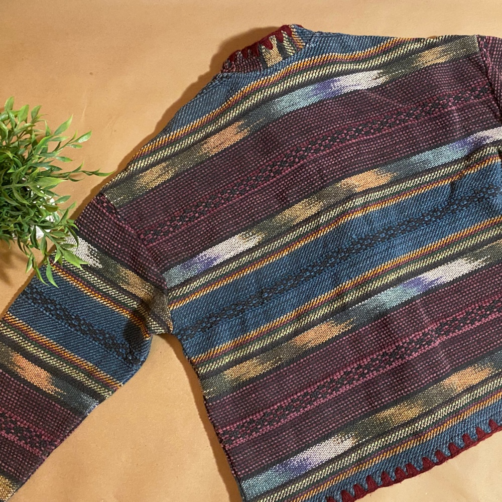 Vintage Knit Patterned Jacket - Picture 5 of 6